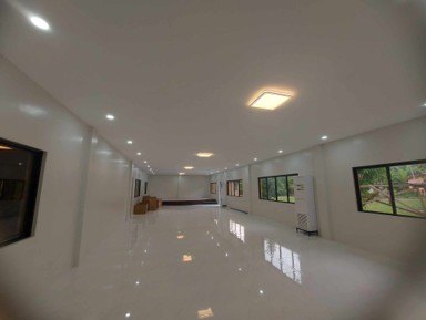 Completed audio-visual hall interior